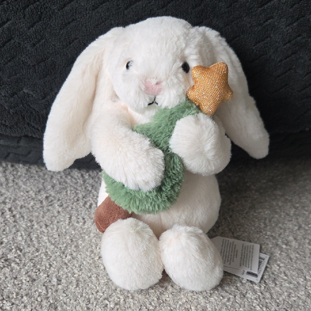 Jellycat | Bashful Bunny with Christmas Tree